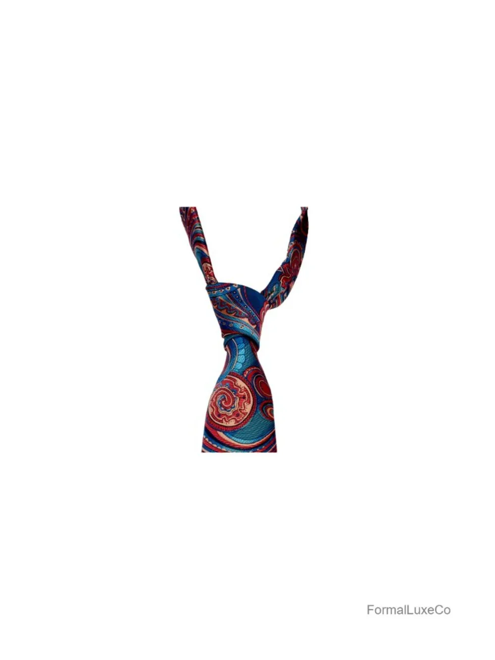 Silk Paisley Tie and Pocket Square Set Mens Necktie Wedding Accessory